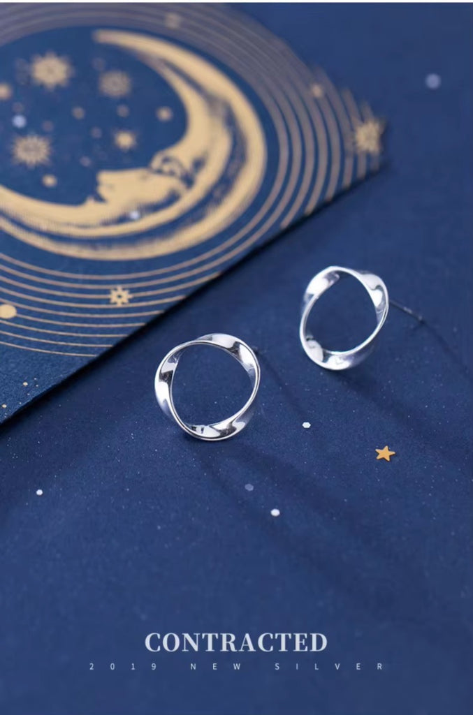 Pendientes minimalistas de Plata de Ley 925 para Mujer
