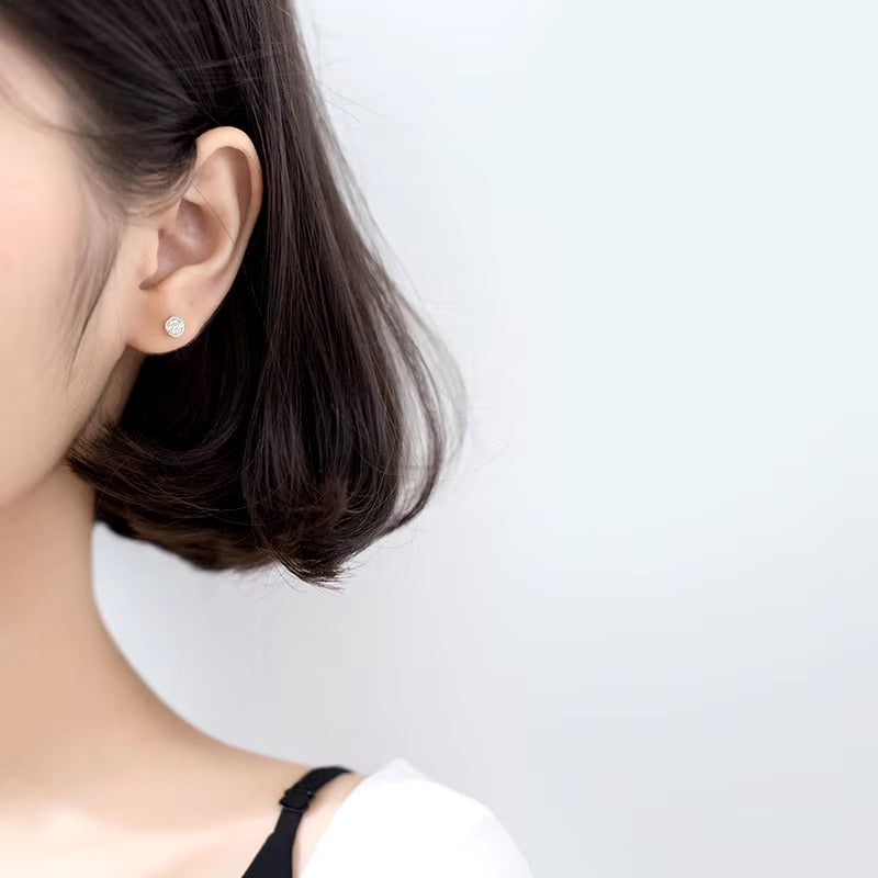 pendientes de plata de ley 925 con circonita cúbica para mujer