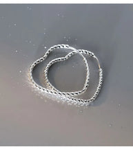 Load image into Gallery viewer, pendientes de aro de Plata de Ley 925 auténtica para mujer