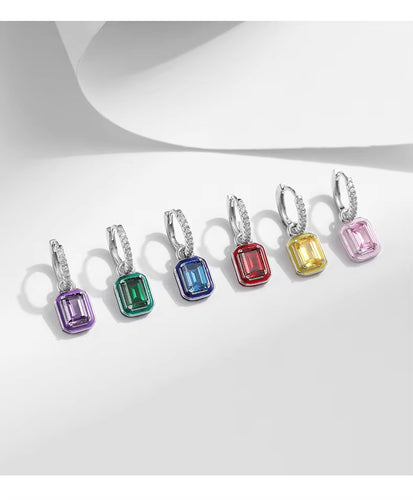 pendientes de aro de Plata de Ley 925 para mujer