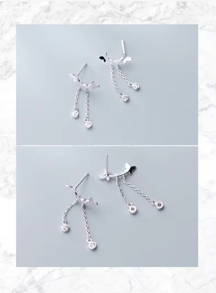 pendientes de plata de ley 925 auténtica para mujer y niña