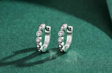 Cargar imagen en el visor de la galería, pendientes pequeños de Plata de Ley 925 para mujer y niña