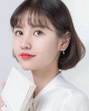 Load image into Gallery viewer, pendientes de aro de Plata de Ley 925 para mujer, joyería fina con estrellas encantadoras