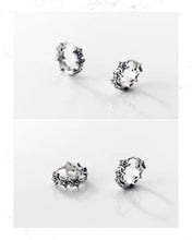 Load image into Gallery viewer, pendientes de plata de ley 925 con forma de estrella para mujer, aretes exquisitos y apilables
