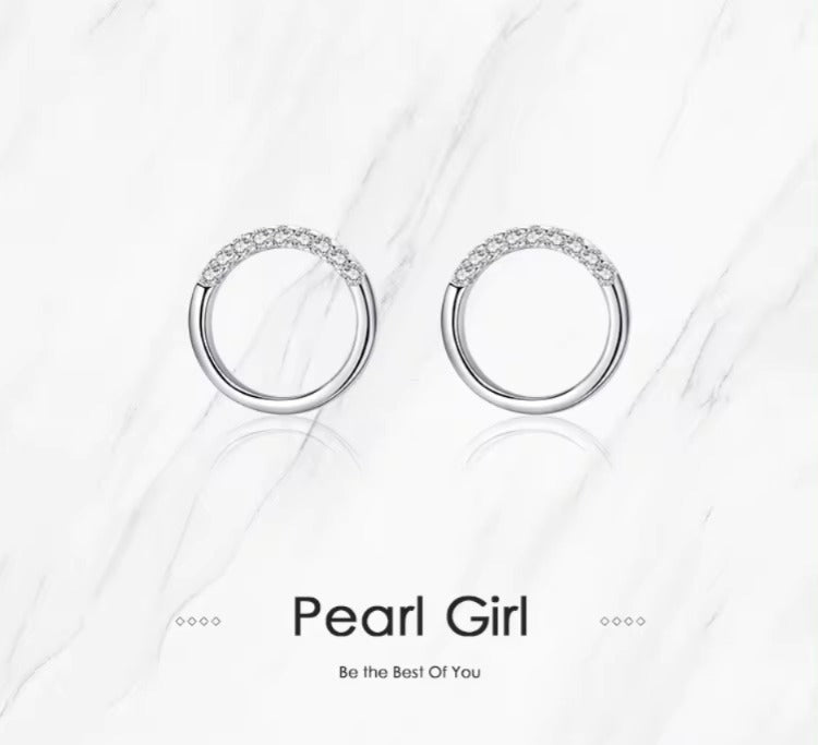 pendientes de tuerca redondos geométricos minimalistas para mujer