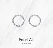 Load image into Gallery viewer, pendientes de tuerca redondos geométricos minimalistas para mujer