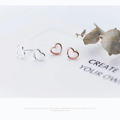 pendientes de plata de ley 100% para mujer