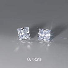 Load image into Gallery viewer, pendientes de plata de ley 925 con Zirconia cúbica, joyería hipoalergénica para fiesta