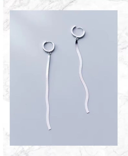 pendientes de aro de Plata de Ley 925 auténtica para mujer