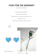 Load image into Gallery viewer, pendientes de plata de ley 925 con corazones irregulares para mujer