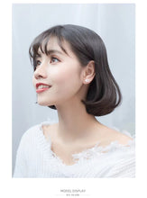 Load image into Gallery viewer, pendientes de plata de ley 100% con forma de cerdo, joyería con cierre de tuerca