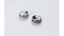 Load image into Gallery viewer, Vintage Stripe Clip pendientes encanto elegante 925 Plata de ley pendiente para mujeres