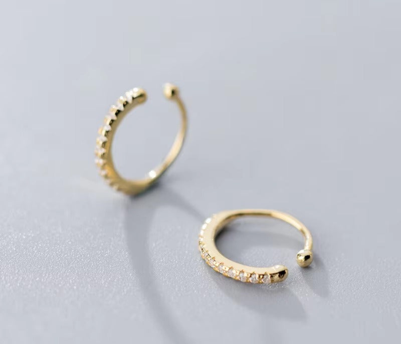 pendientes de Clip minimalistas para mujer y niña