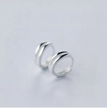 Load image into Gallery viewer, pendientes de aro de Plata de Ley 925 para mujer