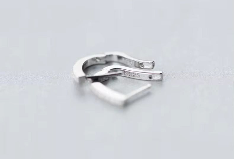 pendientes de aro en forma de U para mujer
