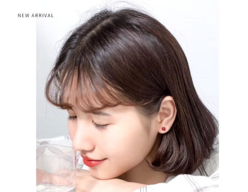 pendientes de plata de ley 100% de alta calidad para mujer