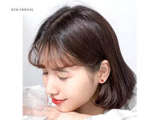 Load image into Gallery viewer, pendientes de plata de ley 100% de alta calidad para mujer