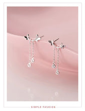 Load image into Gallery viewer, pendientes de plata de ley 925 auténtica para mujer y niña