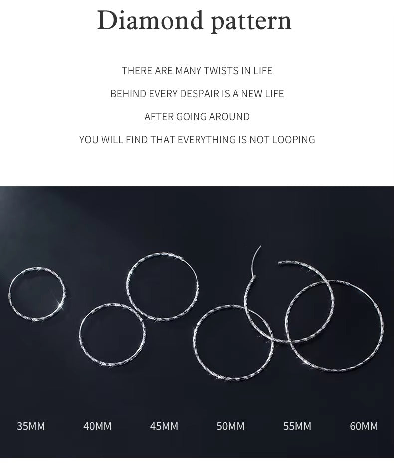 pendientes de aro grandes brillantes para mujer