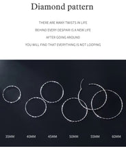 Load image into Gallery viewer, pendientes de aro grandes brillantes para mujer