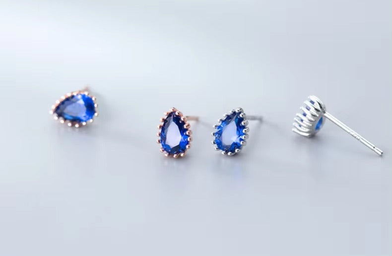 pendientes de plata de ley 925 con esmalte colorido para mujer