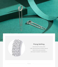 Load image into Gallery viewer, pendientes de plata de primera ley y circón para mujer