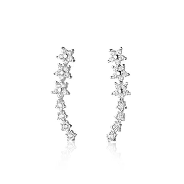 pendientes de plata de ley 100% 925 para mujer y niña