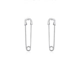 pendientes de broche de plata de ley 925 auténtica para mujer