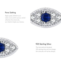 Cargar imagen en el visor de la galería, pendientes pequeños y bonitos de Plata de Ley 925 para mujer y niña