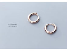Load image into Gallery viewer, pendientes de aro minimalistas para mujer
