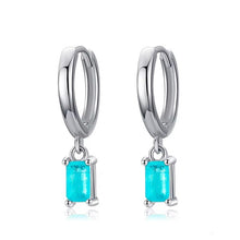 Load image into Gallery viewer, pendientes de aro de turmalina para mujer