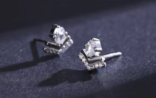 pendientes de plata de ley 925 con colgante para mujer