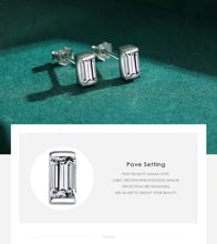 Load image into Gallery viewer, pendientes de plata de ley 925 con Circonia cúbica