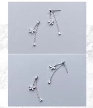 Load image into Gallery viewer, pendientes de plata de ley 925 con forma de flor para mujer