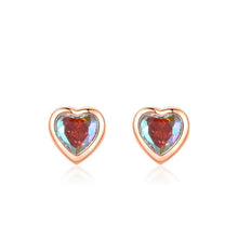 Load image into Gallery viewer, pendientes de plata de ley 925 con forma de corazones pequeños