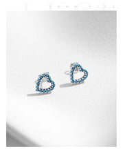 Cargar imagen en el visor de la galería, pendientes sencillos de Plata de Ley 925 para mujer