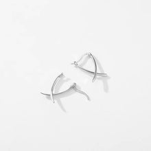 Load image into Gallery viewer, pendientes de aro de Plata de Ley 925 pura para mujer