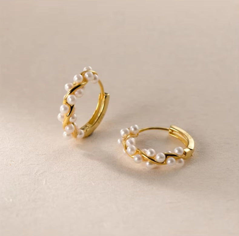 pendientes de aro de Plata de Ley 925 para mujer
