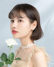 Cargar imagen en el visor de la galería, pendientes geométricos de Plata de Ley 925 para mujer