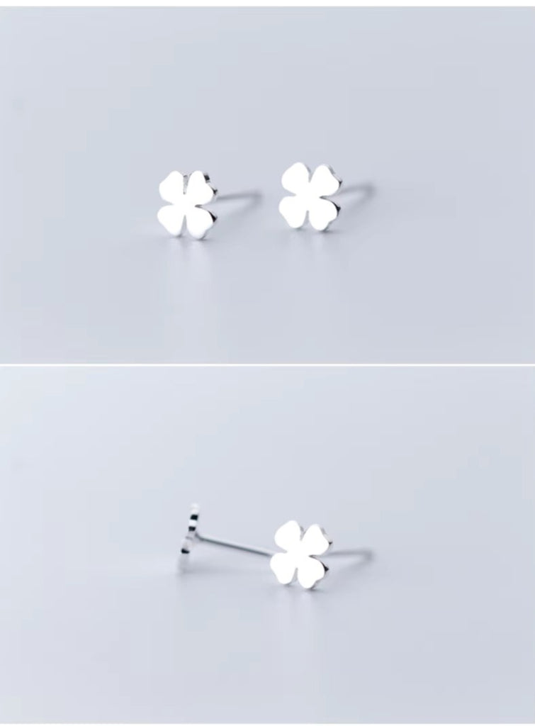 pendientes minimalistas de Plata de Ley 925 para mujer y niña, aretes de tuerca simples
