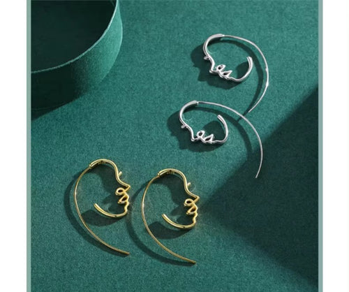 pendientes de aro de plata de ley 100% 925 para mujer y niña