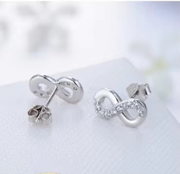 pendientes de plata de ley 2024 con Circonia cúbica para mujer