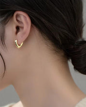 Load image into Gallery viewer, pendientes de aro de Plata de Ley 925 para mujer