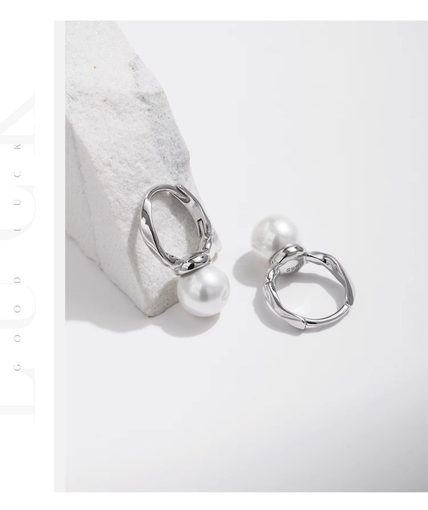 pendientes de aro de Plata de Ley 925 para mujer