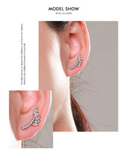 Cargar imagen en el visor de la galería, pendientes de tuerca de hojas de árbol para mujer