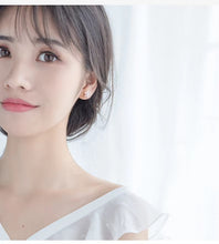 Load image into Gallery viewer, pendientes de plata de ley 925 con forma de planta, joyería de perlas hipoalergénicas