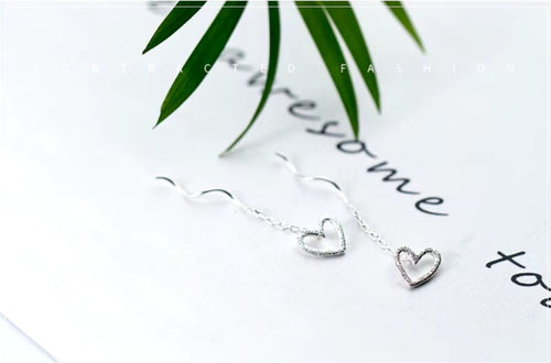 pendientes colgantes de cadena larga para mujer