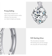Load image into Gallery viewer, pendientes de aro de Plata de Ley 925 para mujer