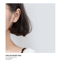 Load image into Gallery viewer, pendientes de plata de ley 925 con circonita cúbica para mujer
