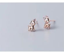 Cargar imagen en el visor de la galería, pendientes de tuerca de ciervo para mujer